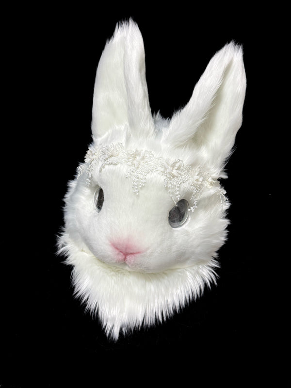 Semi Realistic White Bunny Fursuit Snowpuff