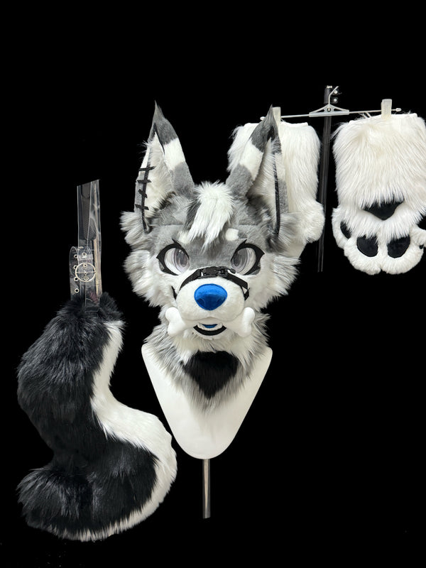 Toony Style Wolf Fursuit - Blue Diamond