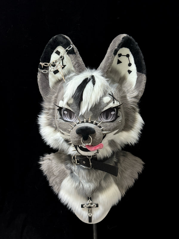 Toony Style Fantasy Beast Wolf Fursuit - Ashen