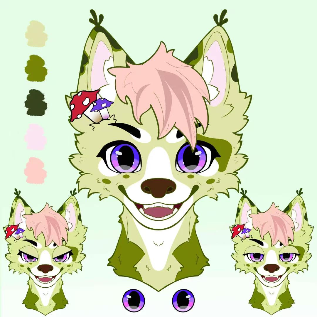 Toony Style Lynx Fursuit Mushmoss – Meemonster