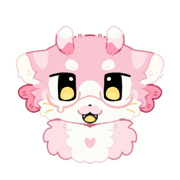 Kemono style Fantasy Beast Roseberry Dragon